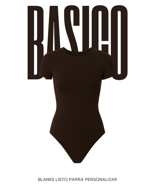 Body manga corta cuello redondo