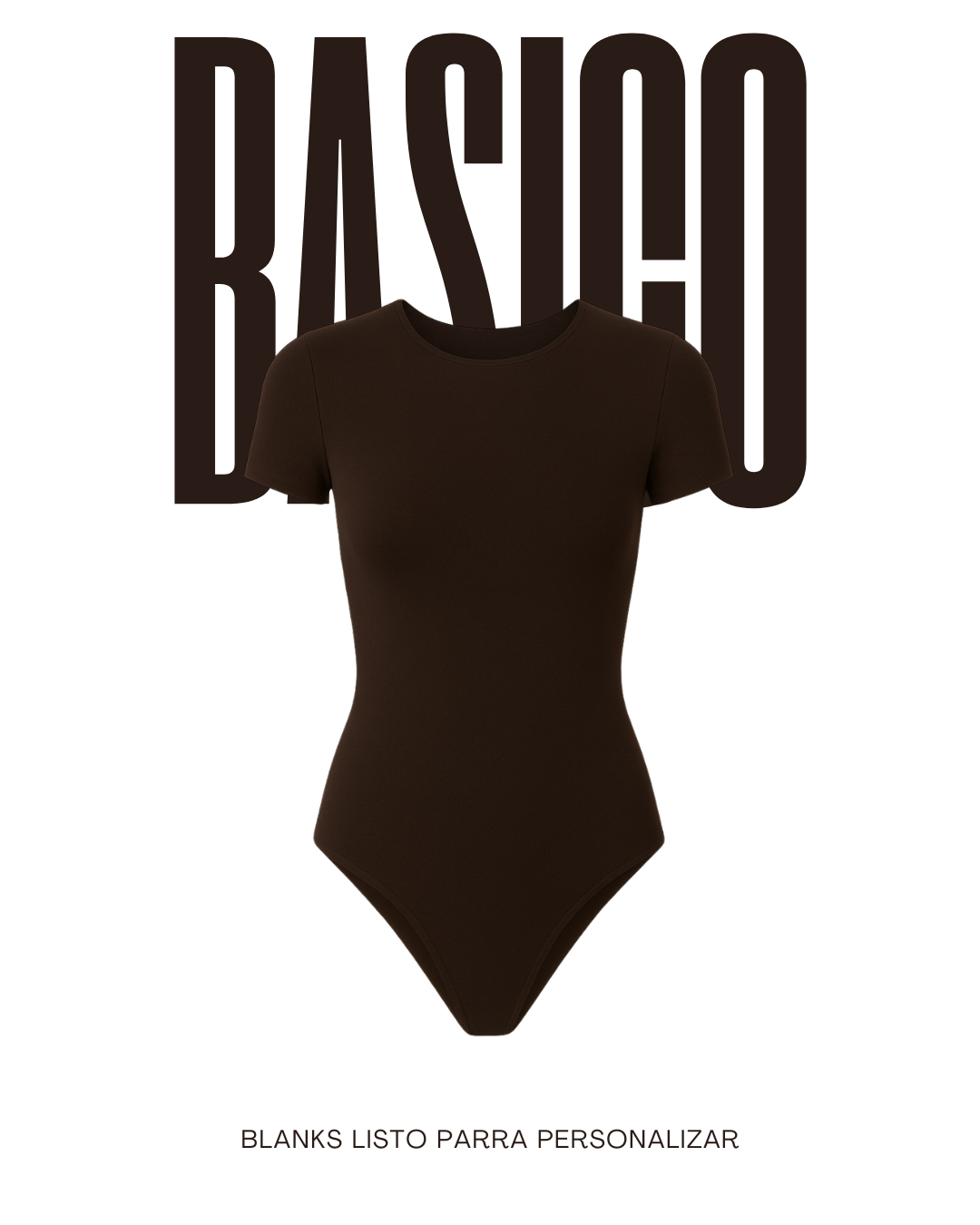 Body manga corta cuello redondo