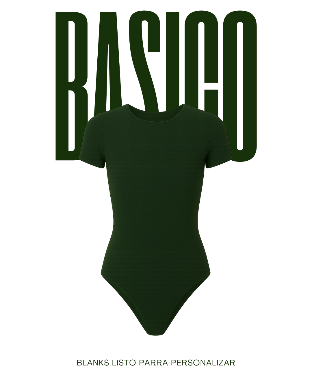 Body manga corta cuello redondo